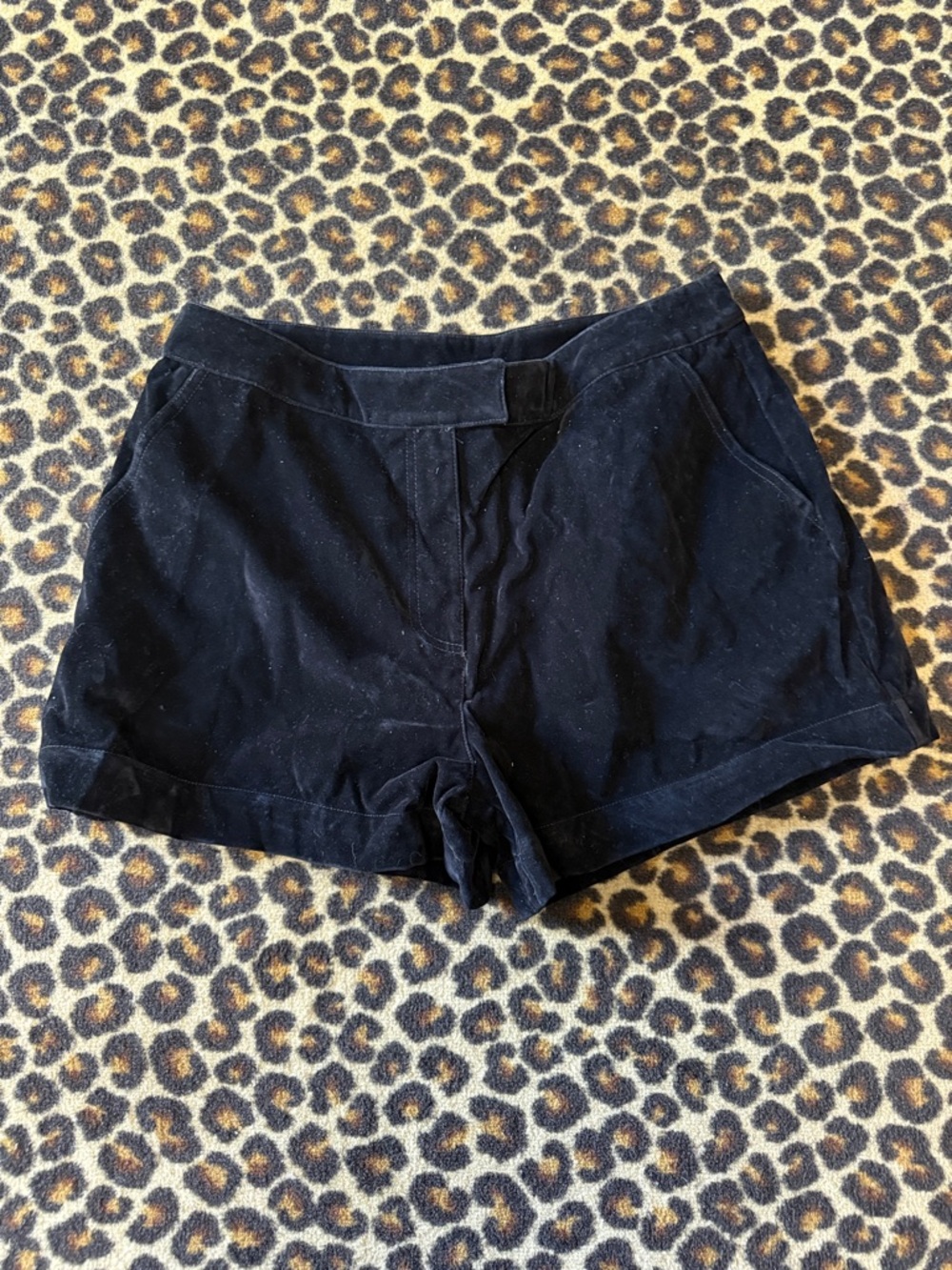 Black Women's Casual Velvet Shorts